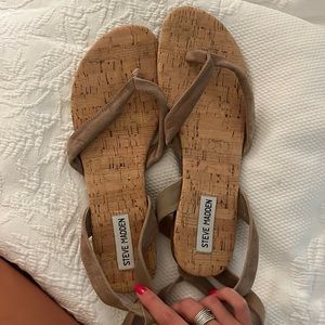 Steve Madden. Cork and suede